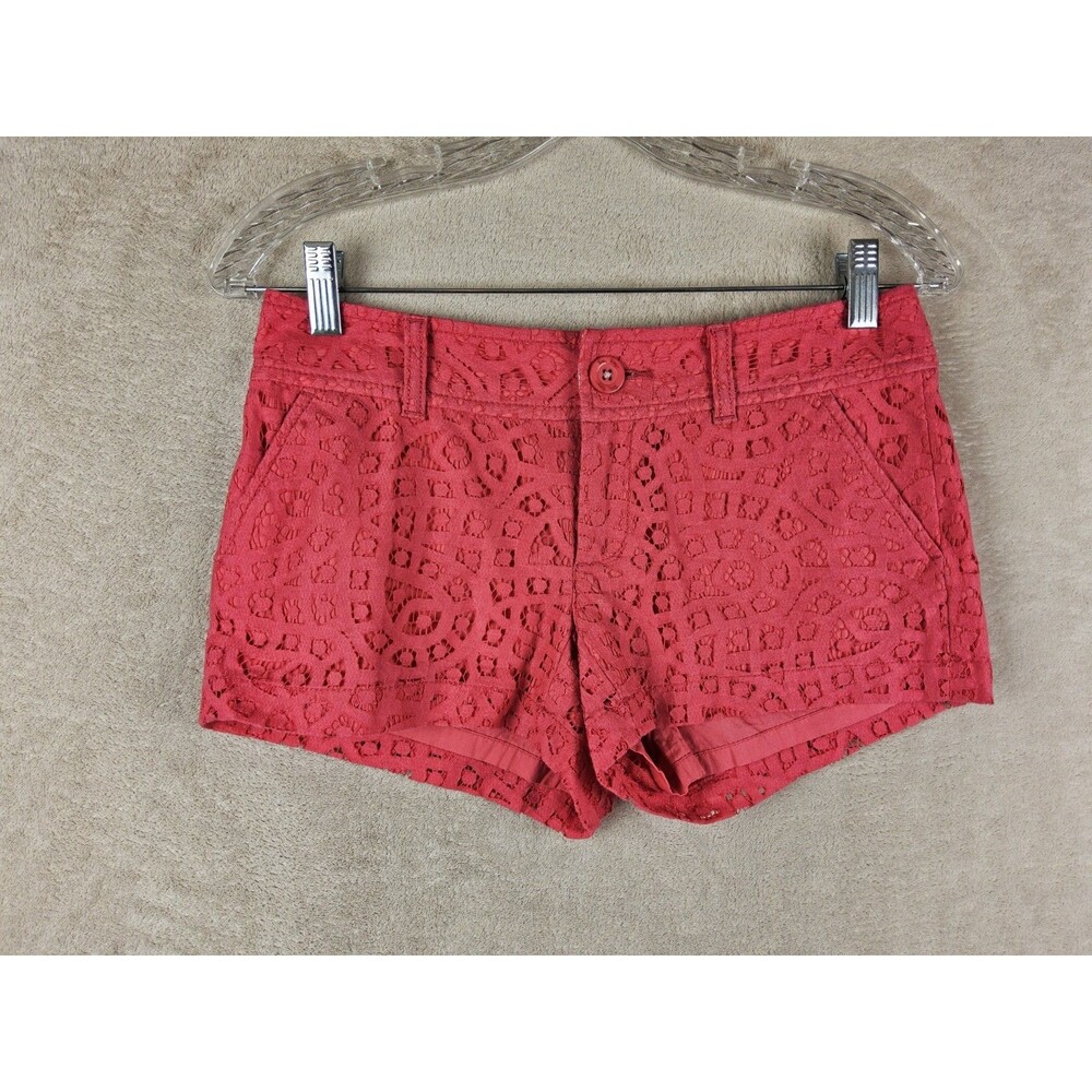 Lilly Pulitzer Women's The Walsh Shorts Lace Overlay Pink Size 00